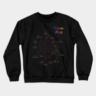 Unicorn Parts - Awesome Unicorn Lovers Gift Crewneck Sweatshirt